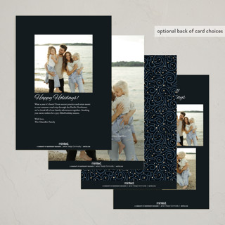 This is a coal foil pressed holiday cards with foil pressed by Paper Sun Studio called the night before christmas printing on signature in standard