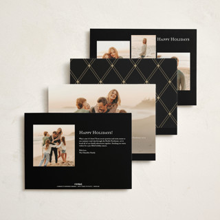 This is a coal foil pressed holiday cards with foil pressed by Robert and Stella called entwined peace printing on signature in standard