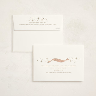 This is a evergreen foil pressed holiday cards with foil pressed by Erin German called peace on earth dove printing on signature in standard