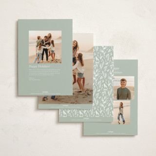 This is a forest foil pressed holiday cards with foil pressed by Karidy Walker called little house ornament printing on signature in standard