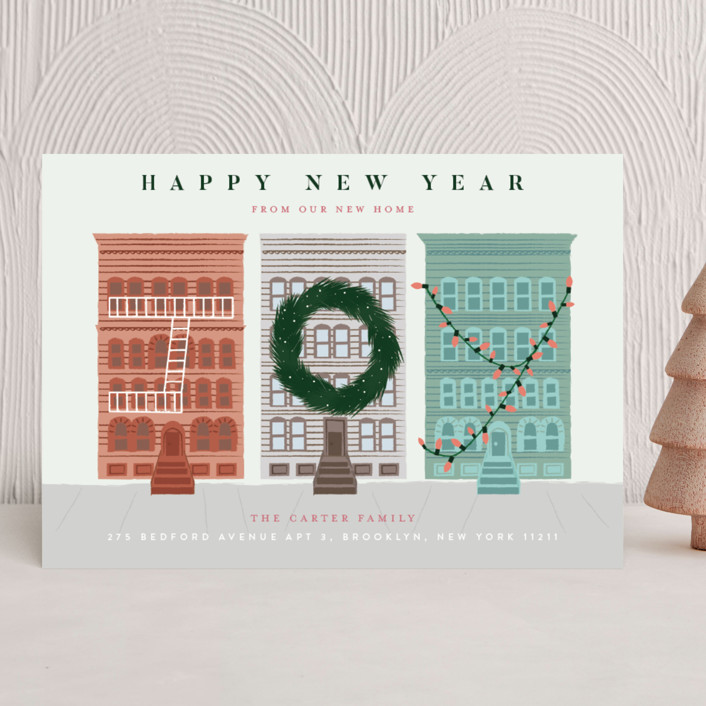 My City Holiday Cards By Jennifer Lew Minted My City Holiday Cards In Snowflake By Jennifer