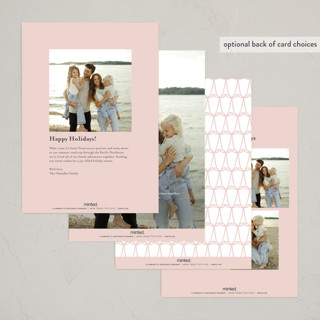 This is a ballet slipper non photo holiday cards with standard by Susan Zinader called home for the holidays printing on signature in standard