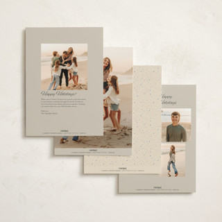 This is a vanilla non photo holiday cards with standard by Paper Sun Studio called the night before christmas printing on signature in standard