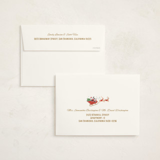This is a vanilla non photo holiday cards with standard by Paper Sun Studio called the night before christmas printing on signature in standard