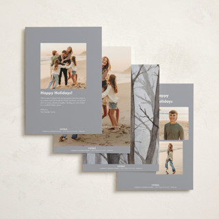 This is a sunset non photo holiday cards with standard by Karina Racz called silent night woods printing on signature in standard
