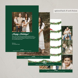 This is a pine non photo holiday cards with standard by Susan Moyal called from our home to yours printing on signature in standard
