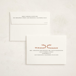 This is a sage non photo holiday cards with standard by Sumak Studio called sweet december printing on signature in standard