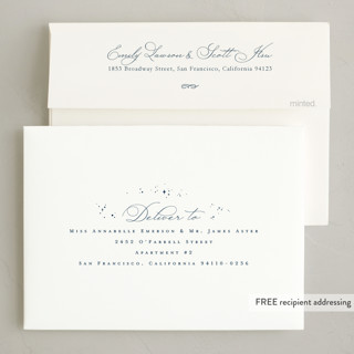 This is a cream non photo holiday cards with standard by Robert and Stella called tiny nativity printing on signature in standard
