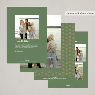 This is a leaf non photo holiday cards with standard by Alethea and Ruth called pure light printing on signature in standard