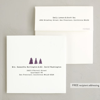 This is a honey non photo holiday cards with standard by Sehee Lee called holly jolly, let it snow printing on signature in standard