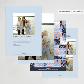 This is a sky non photo holiday cards with standard by Pixel and Hank called new year disco printing on signature in standard