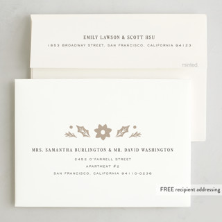 This is a latte non photo holiday cards with standard by Michelle Taylor called scattered winter printing on signature in standard