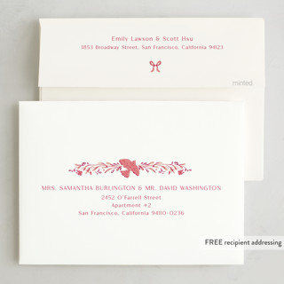 This is a gumdrop non photo holiday cards with standard by Lucrecia Caporale called painterly ceramic border printing on signature in standard