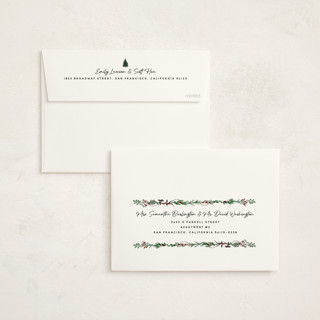 This is a mulled wine non photo holiday cards with standard by Susan Moyal called decorated christmas printing on signature in standard