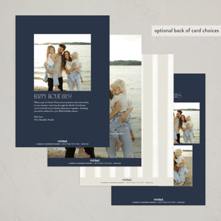 This is a midnight non photo holiday cards with standard by Tamara Hilje called doves printing on signature in standard