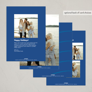 This is a pool non photo holiday cards with standard by Lea Delaveris called ribbon year printing on signature in standard