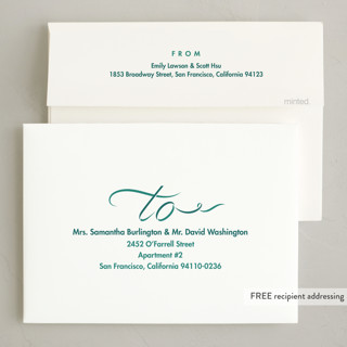 This is a leaves non photo holiday cards with standard by Lea Delaveris called ribbon year printing on signature in standard