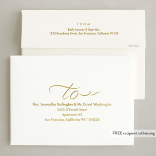 This is a trophy non photo holiday cards with standard by Lea Delaveris called ribbon year printing on signature in standard