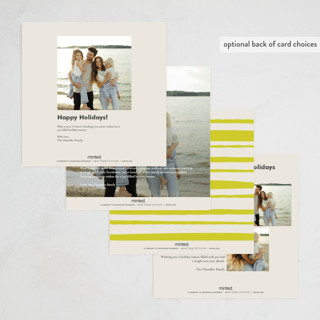 This is a lime non photo holiday cards with standard by Megan Davis called chill printing on signature in standard