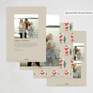 This is a eggnog non photo holiday cards with standard by tara berg called howdy, howdy, howdy printing on signature in standard
