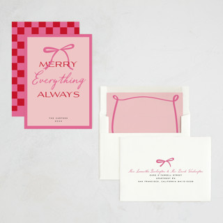 This is a strawberry non photo holiday cards with standard by Jennifer Lew called everything printing on signature in standard