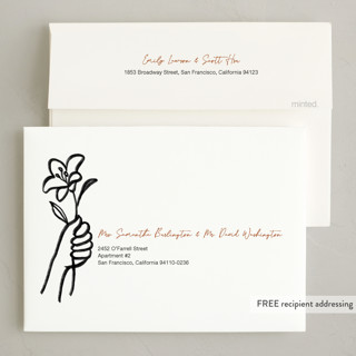 This is a cinnamon non photo holiday cards with standard by Annie Clark called offering printing on signature in standard