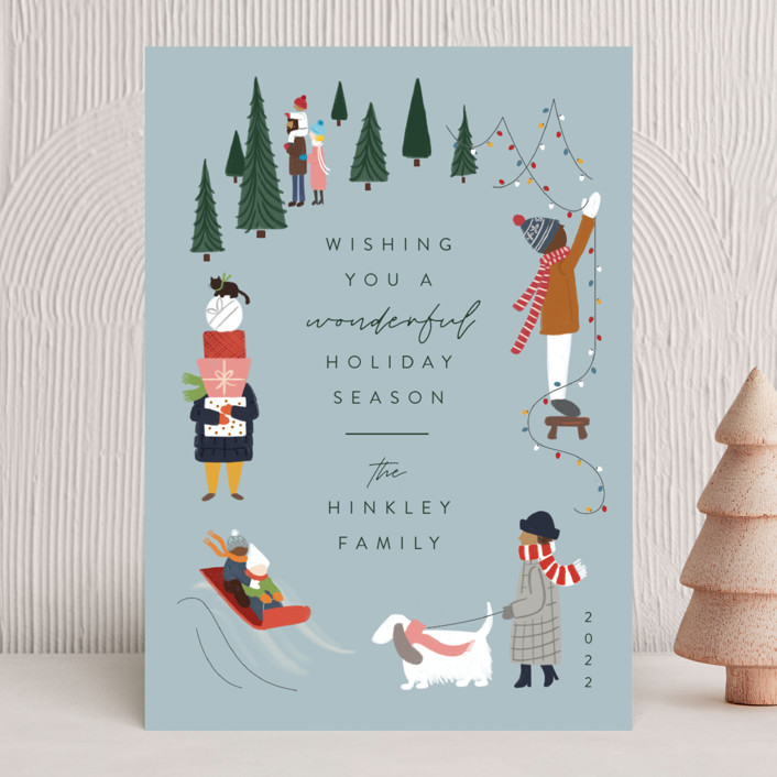 "Wonderful Season" - Vintage Holiday Cards in Dusty by JeAnna Casper.
