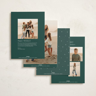 This is a midnight non photo holiday cards with standard by Elly called woodland peace printing on signature in standard
