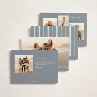 This is a juniper non photo holiday cards with standard by Wildfield Paper Co called holly + cedar printing on signature in standard