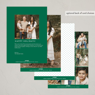 This is a noble fir non photo holiday cards with standard by Erica Krystek called holiday move printing on signature in standard