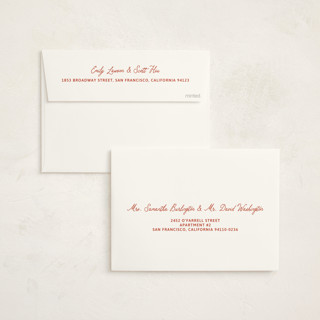 This is a sprinkles non photo holiday cards with standard by Inkblot Design called sleigh landing printing on signature in standard