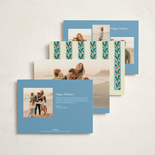 This is a pine non photo holiday cards with standard by Pati Cascino called hollis printing on signature in standard