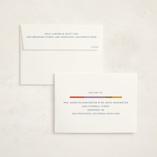This is a stocking non photo holiday cards with standard by Sumak Studio called colorful check printing on signature in standard