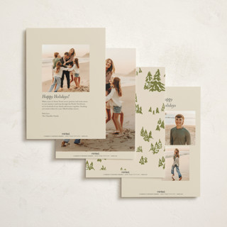 This is a almond non photo holiday cards with standard by Vera Lim called snow dogs printing on signature in standard