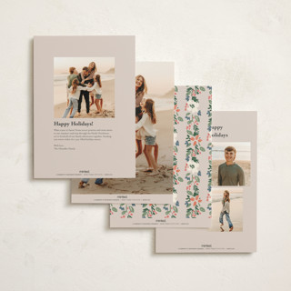 This is a winter rose non photo holiday cards with standard by Petra Kern called little housey printing on signature in standard