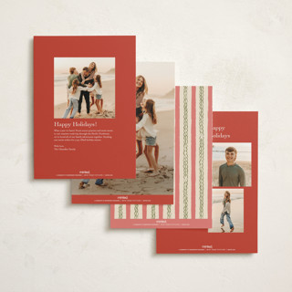 This is a candy cane non photo holiday cards with standard by Susan Zinader called cheers to you printing on signature in standard