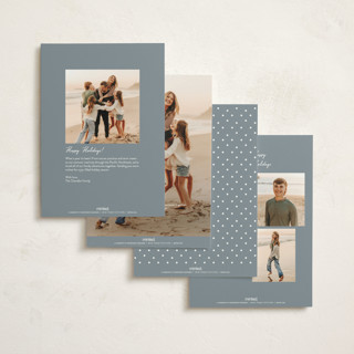 This is a sky non photo holiday cards with standard by Maja Cunningham called snowglobe printing on signature in standard