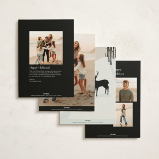 This is a coal non photo holiday cards with standard by itsjensworld called all is calm printing on signature in standard