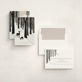 This is a coal non photo holiday cards with standard by itsjensworld called all is calm printing on signature in standard