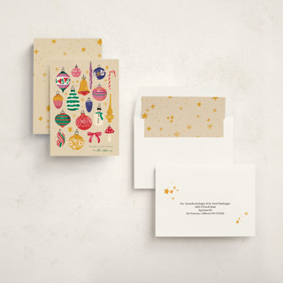This is a ginger non photo holiday cards with standard by Joanna Rosado called deck the hall printing on signature in standard