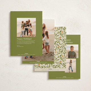 This is a cream non photo holiday cards with standard by Amy Kross called finding the light printing on signature in standard