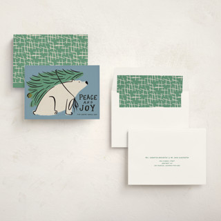 This is a frozen non photo holiday cards with standard by Inkblot Design called polar express printing on signature in standard