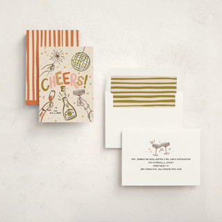 This is a cider non photo holiday cards with standard by Jenna Holcomb called nye printing on signature in standard