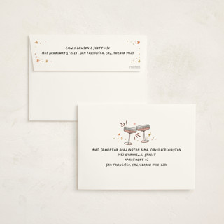 This is a cider non photo holiday cards with standard by Jenna Holcomb called nye printing on signature in standard