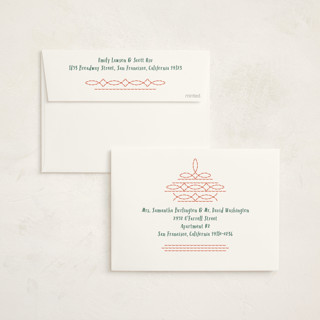 This is a fog non photo holiday cards with standard by Leia Matt called howdy holidays boots printing on signature in standard
