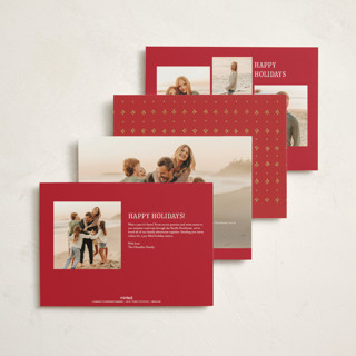 This is a ruby non photo holiday cards with standard by Grae called angels sing printing on signature in standard