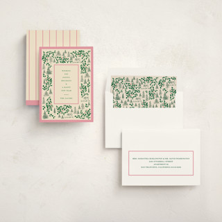 This is a candy non photo holiday cards with standard by Baumbirdy called village frame printing on signature in standard