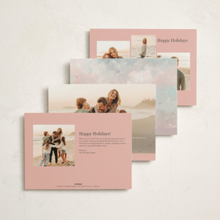 This is a snow non photo holiday cards with standard by Lindsay Megahed called wonderful time printing on signature in standard