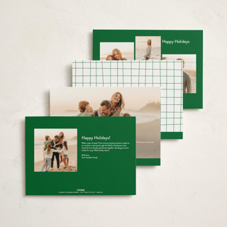 This is a vanilla non photo holiday cards with standard by Erika Firm called vanilla pine printing on signature in standard