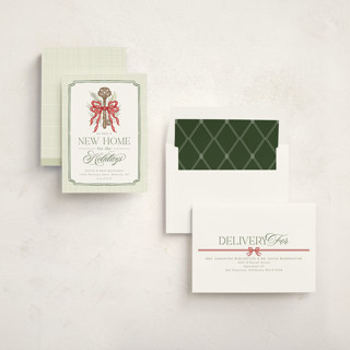 This is a mint non photo holiday cards with standard by Erin L. Wilson called roland park printing on signature in standard